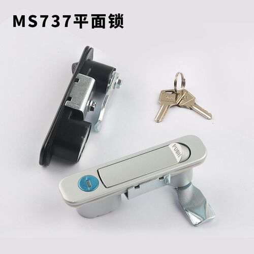 MS737平面锁 电柜箱平面锁开关柜弹跳锁配电柜平面锁网络设备机柜