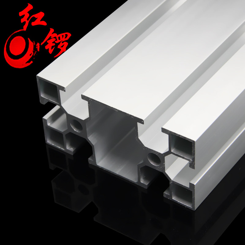 红锣工业铝型材特价国标4080方管框架流水线铝材促销现货供应4080
