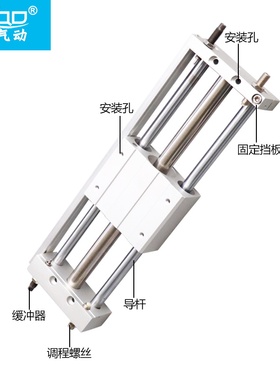 磁藕式无杆气缸CY1L-6-10-15-20-25-32H*100*200*300*400-500RMTL