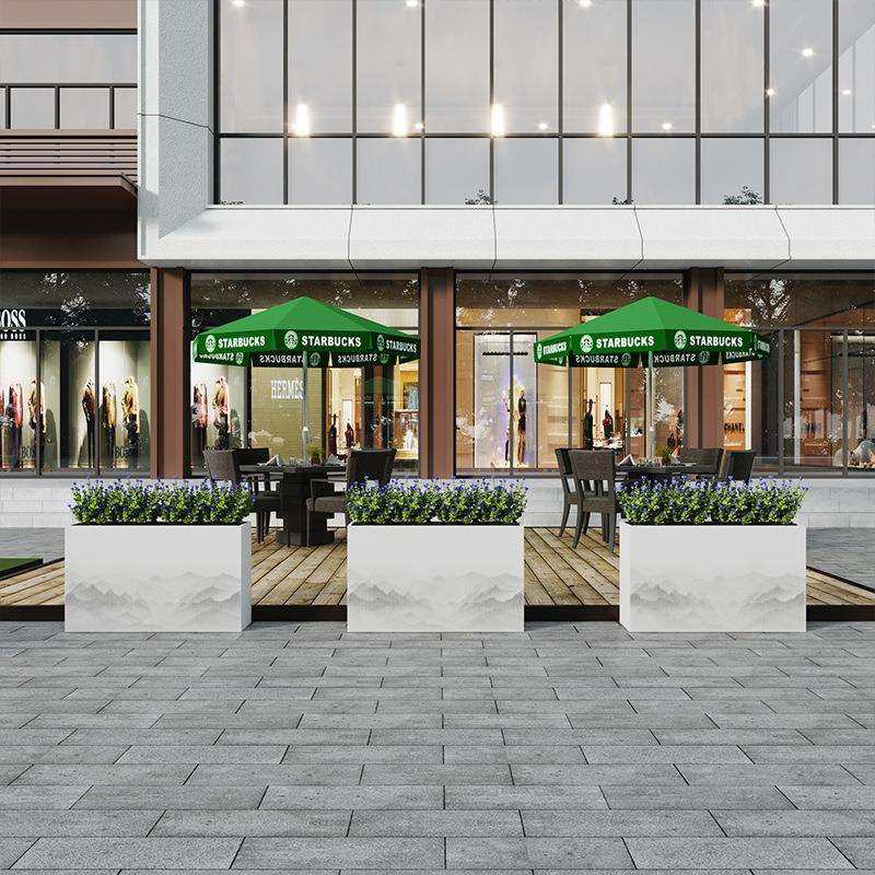 户外铁艺花箱组合售楼部商业街不锈钢外摆种植箱花槽树箱花盆花坛,电子元器件市场,其它元器件,淘宝优惠券,粉丝福利购,淘宝优惠卷