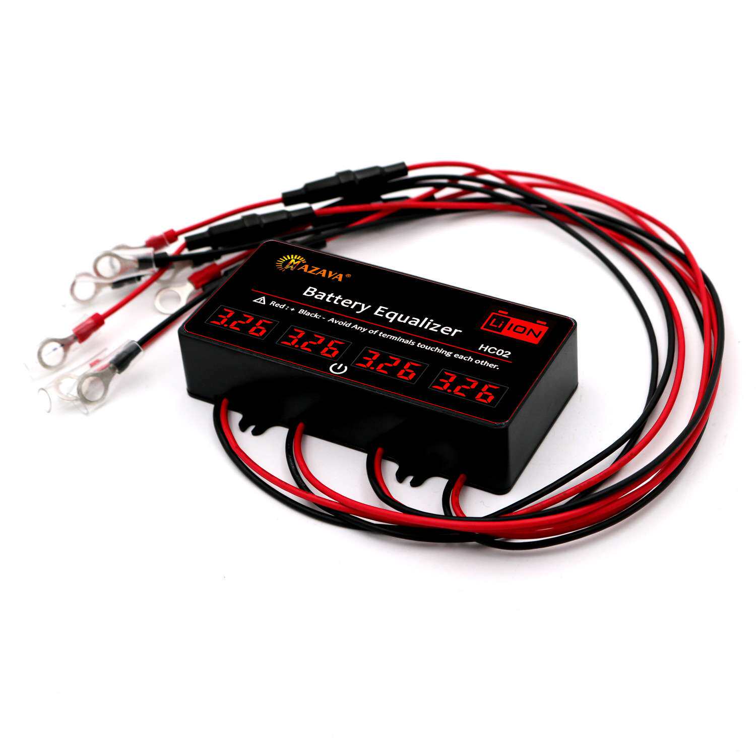 HC02-S3电瓶蓄电池均衡器 显示主动4S串并4X2.5V 3.2V 3.7V磷酸铁
