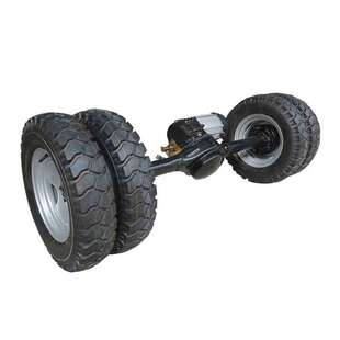 双轮胎重型驱动后桥全悬浮大功率油鼓刹载重车桥三四轮车改装配件