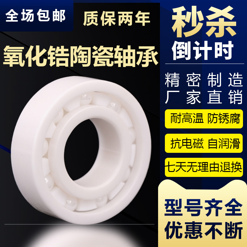 日本进口NSK全陶瓷轴承6300 6301 6302 6303 6304 6305 CE RS高速