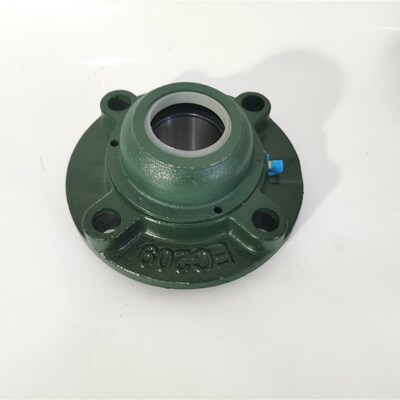 外球面圆形轴承座UCFC FC带座UC CFC 204 通盖 闷盖 带密封盖钢板
