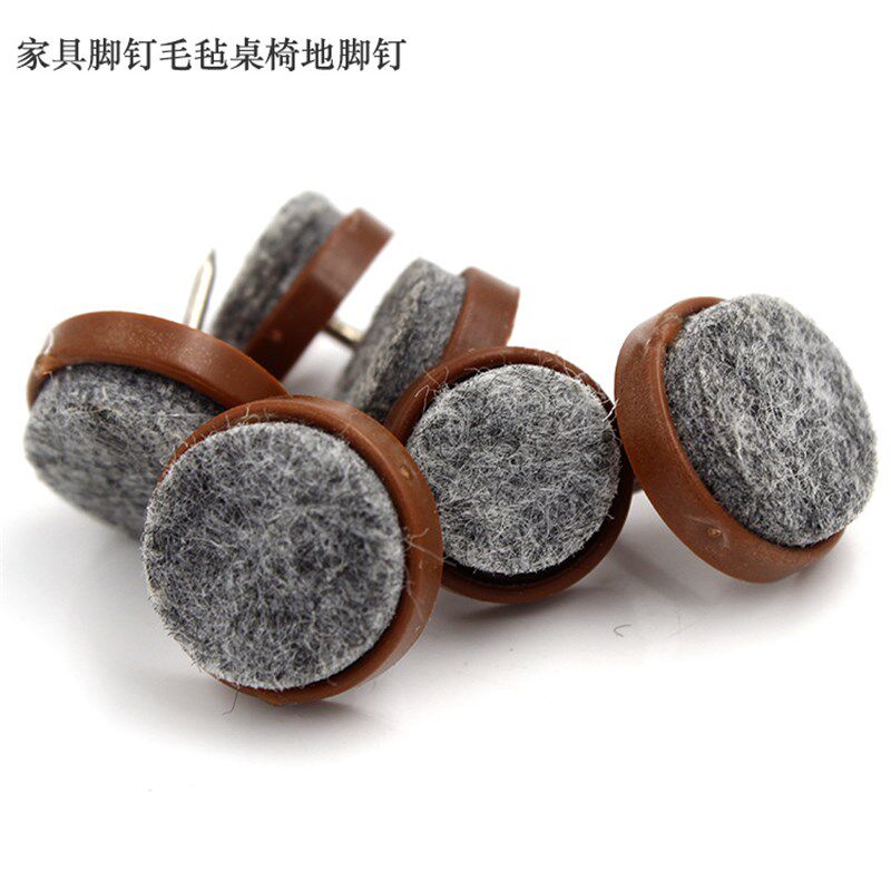 加厚ABS带钉毛毡垫地脚钉防潮钉家具脚钉地脚钉平底钉胶钉桌椅脚