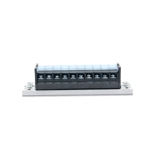 铁TD-1510导轨式接线端子板排10位10P/15A电线接线柱接线盒并线器