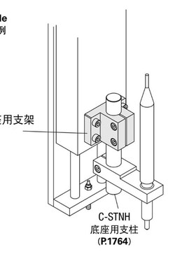 CLTAM铝合金底座用轴支架直线光轴SK侧面安装型支柱固定夹支撑件