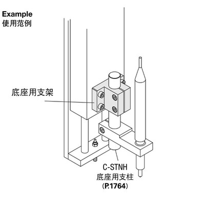 CLTAM铝合金底座用轴支架直线光轴SK侧面安装型支柱固定夹支撑件