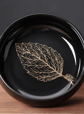黑色茶洗家用中式笔洗茶海茶桶缸陶瓷洗茶水盂茶筅杯洗茶道零配件