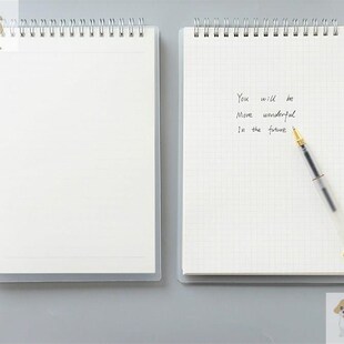 。大笔记本竖开线圈本活页本子竖翻空白大厚上下翻页a4纸大小加厚