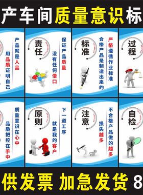 安全生产工厂车间品质管理励志标语质量意识标语消防环保仓库标语