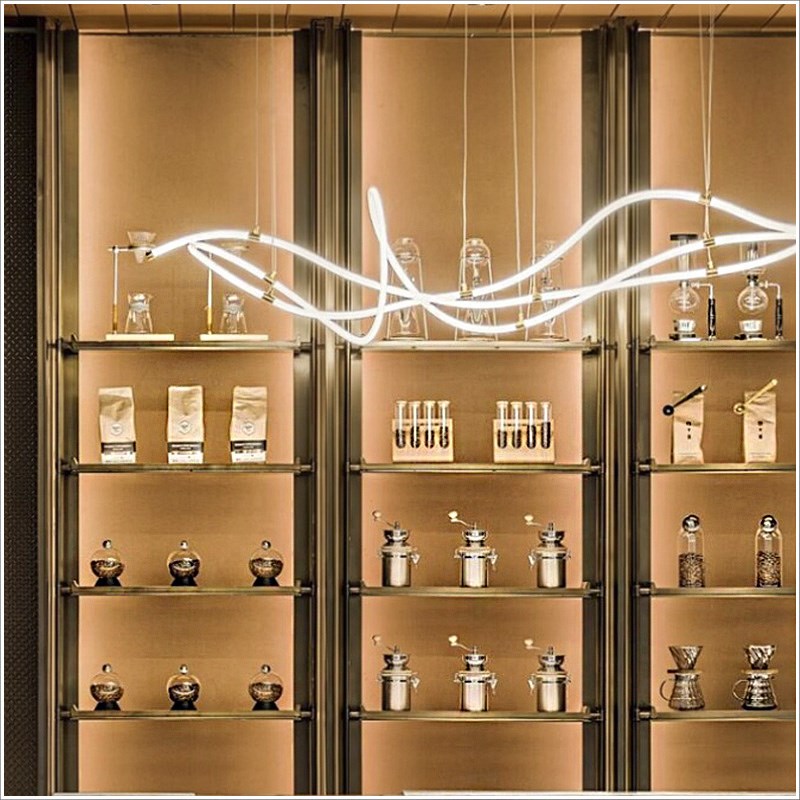 售楼处吧台样板间厨房咖啡主题软装饰品摆件咖啡豆壶储物罐组合