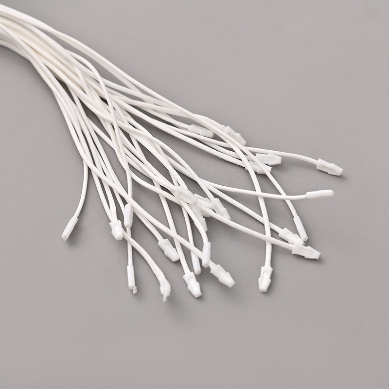 厂家直供韩国蜡线吊粒女装箱包服装通用商标挂绳吊牌1000条/包