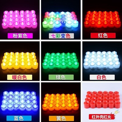 创意电子蜡烛布置led腊烛灯灯泡佛供结婚求爱电子蜡烛蜡烛表白