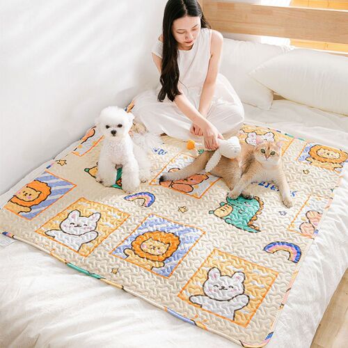 宠物地垫狗狗垫子睡觉用猫咪防滑四季猫垫狗笼子垫板宠物用品
