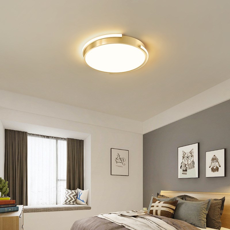 卧室灯led吸顶灯大气家用简约现代书房灯北欧创意圆形轻奢房间灯