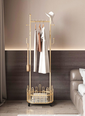 轻奢北欧风现代衣架落地卧室浴室家用多功能挂衣架简易网红衣帽架