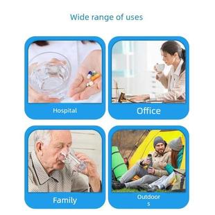 一次性三色服药杯塑料服药分装喝药杯带盖口服分药杯小药杯三色杯