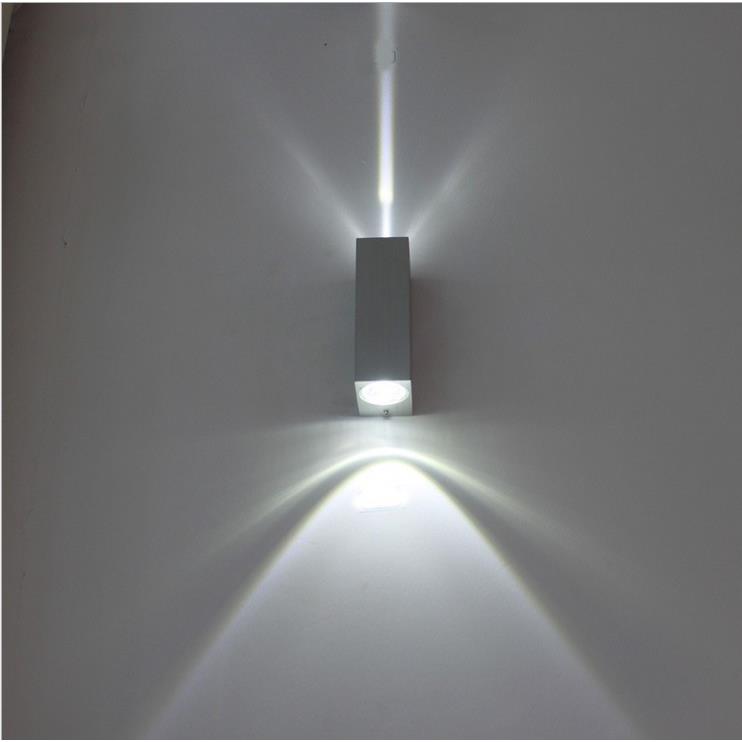 led壁灯户外防水壁灯室外楼梯墙壁灯方形铝质简约现代创意