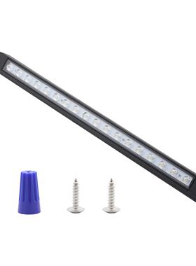 12-24V 房车游艇改装开关 18LED长条形车内照明灯 9W 黑色外壳