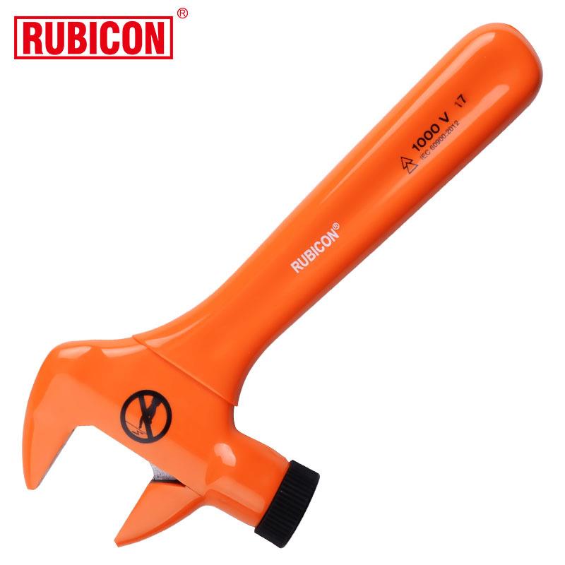 罗宾汉RFV-008高压绝缘活动扳手VDE1000V电工活动扳手8英寸200mm