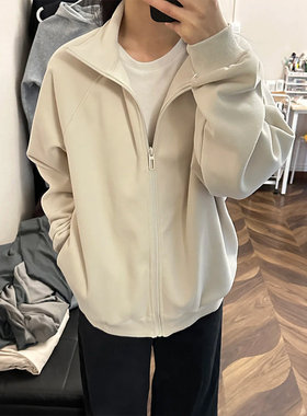 立领运动衫女款夹克外套女春秋正肩棒球服2025早秋季韩系穿搭无帽