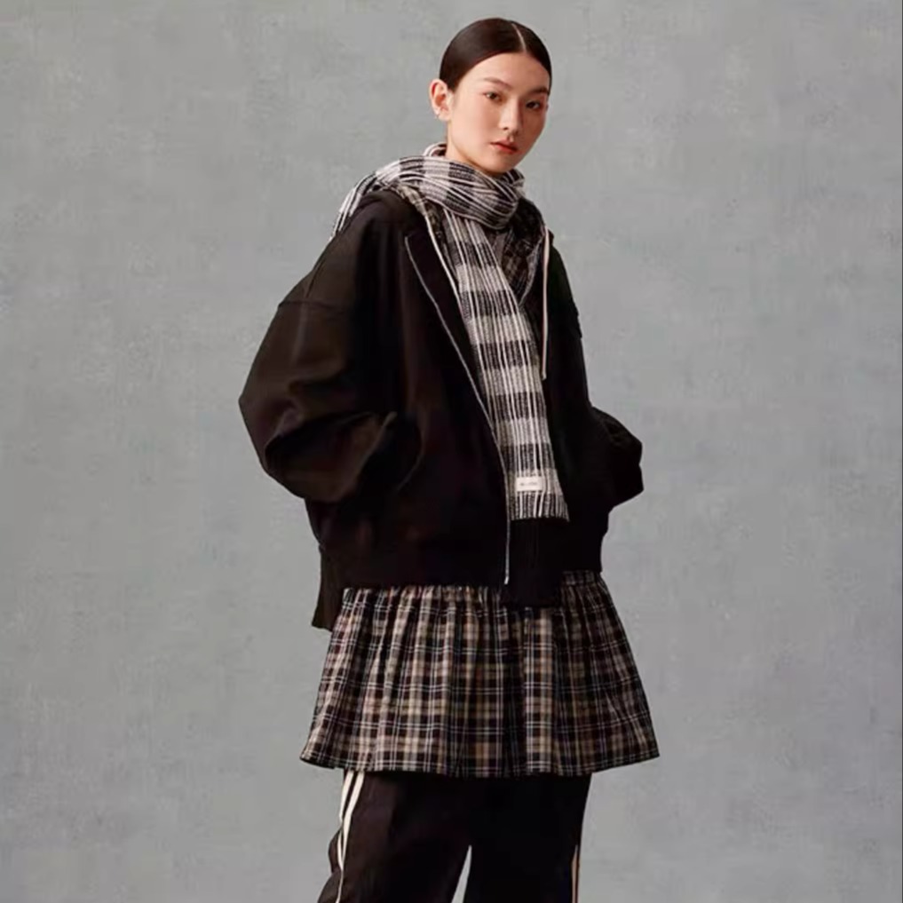 GOODBAI 白敬亭 表情城市印花连帽拉链卫衣明星潮牌周边