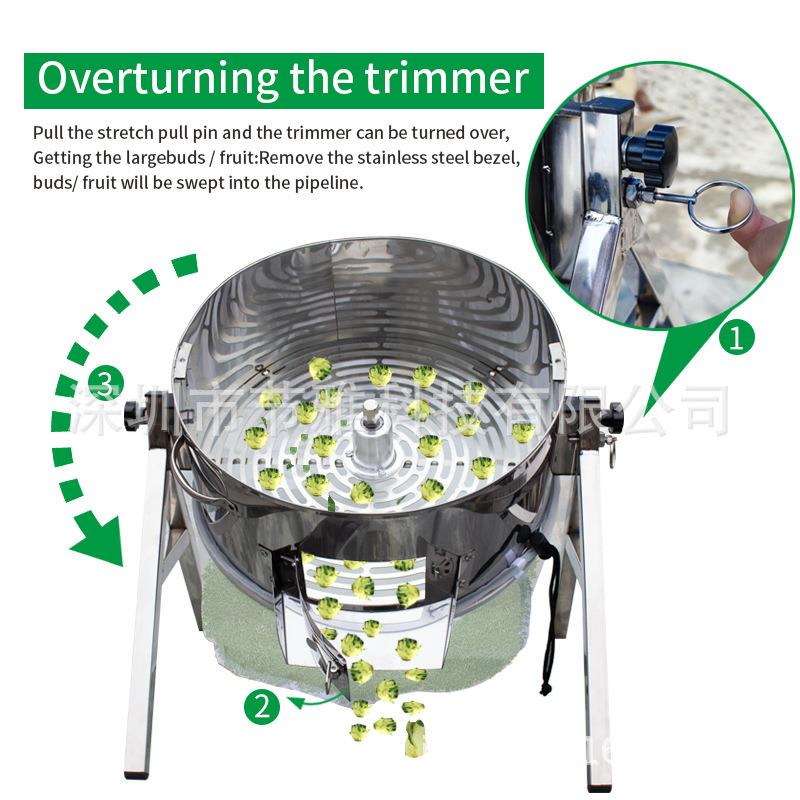 16寸柱式不锈钢款手动电动割草机bowl leaf trimmer bud cutter