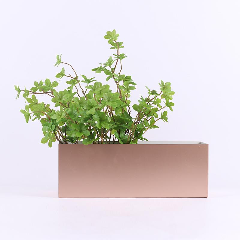 欧式现代花艺花瓶客厅干花套装摆件北欧轻奢餐桌不锈钢插花器装饰