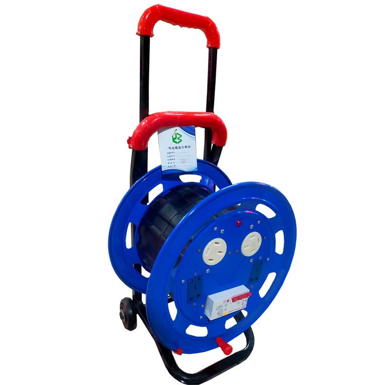 400型380V小车移动式电源电缆卷盘 伸缩防爆铁电缆绕线盘