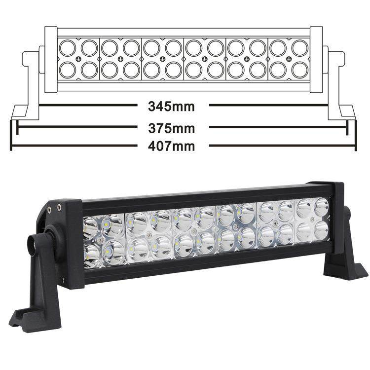 厂家直销 72W LED工作灯 LED车顶灯 LED长条灯 工程灯 汽车射灯