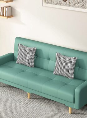 皮阳台公寓廊接待折叠沙发床两用三人沙发爪懒人会客猫双理发酒店