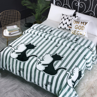 冬季珊瑚绒毯子加厚加绒保暖床单A学生铺床办公室盖毯法兰绒小毛