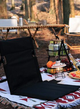 椅坐子坐垫椅阳台超轻靠背户外便携露营沙滩休息椅折叠椅子懒人椅