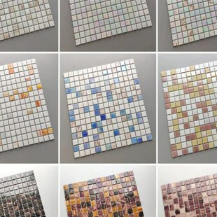 电视背景墙艺术北欧浴室花彩幻风卫生间瓷砖水晶天马赛克玻璃阳台