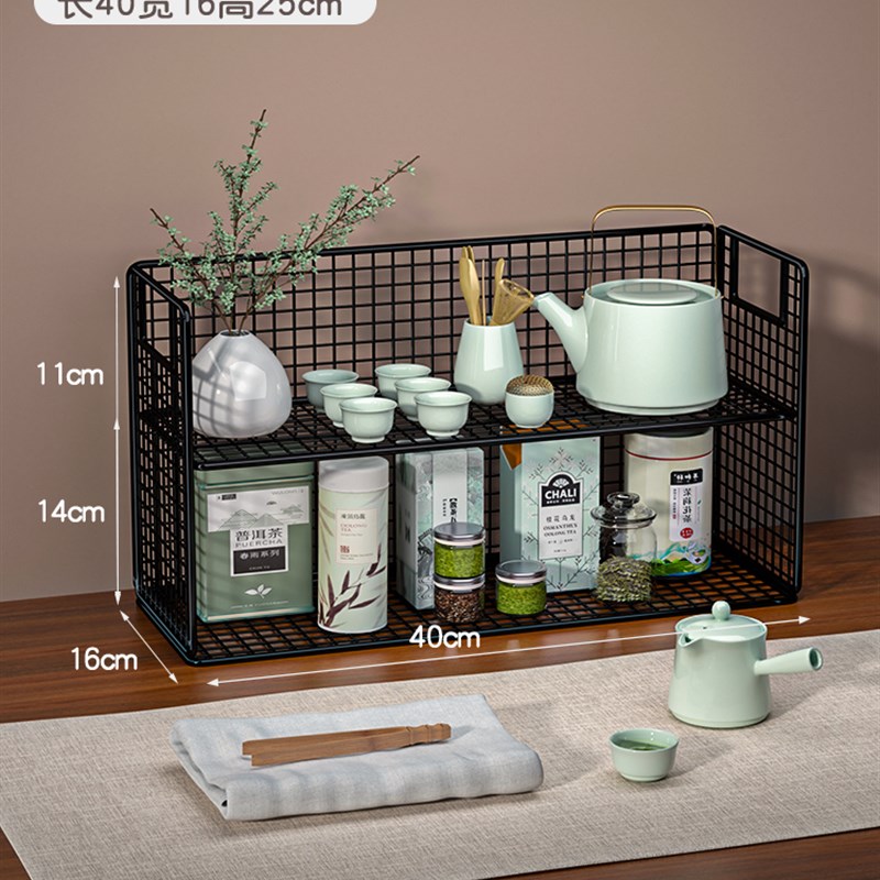 餐桌杯子b收纳置物架柜内杯架茶杯储物架桌面水杯架放茶具神器架