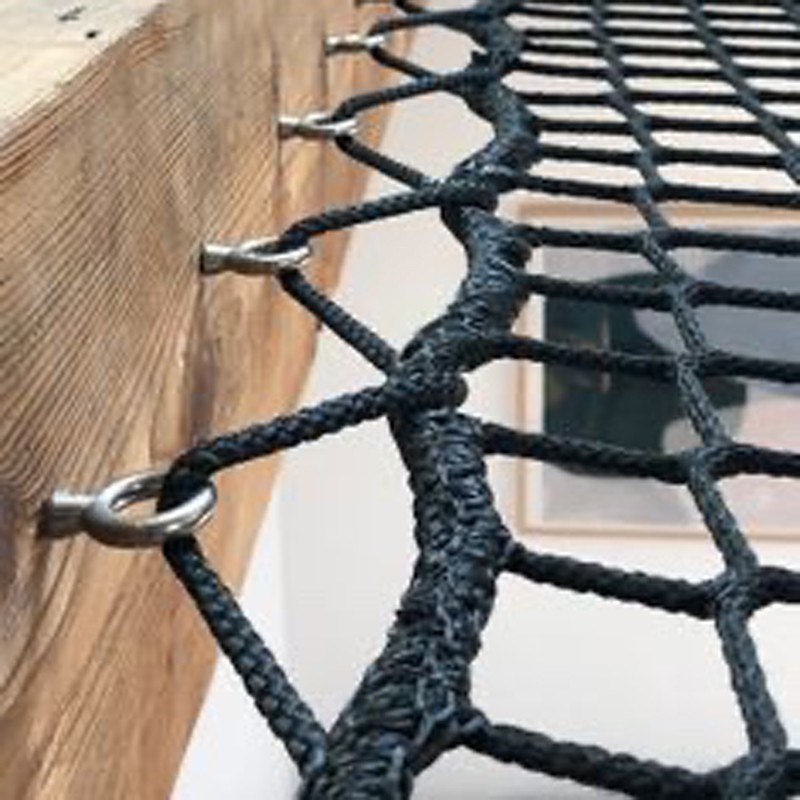 网红吊床景区悬崖沙滩民宿悬挂网床超强承重野外露营X睡网床绳网