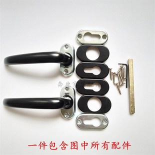 折叠门锁 移门锁推拉门把手锁 阳台门锁车库大门S锁执手锁 门把手