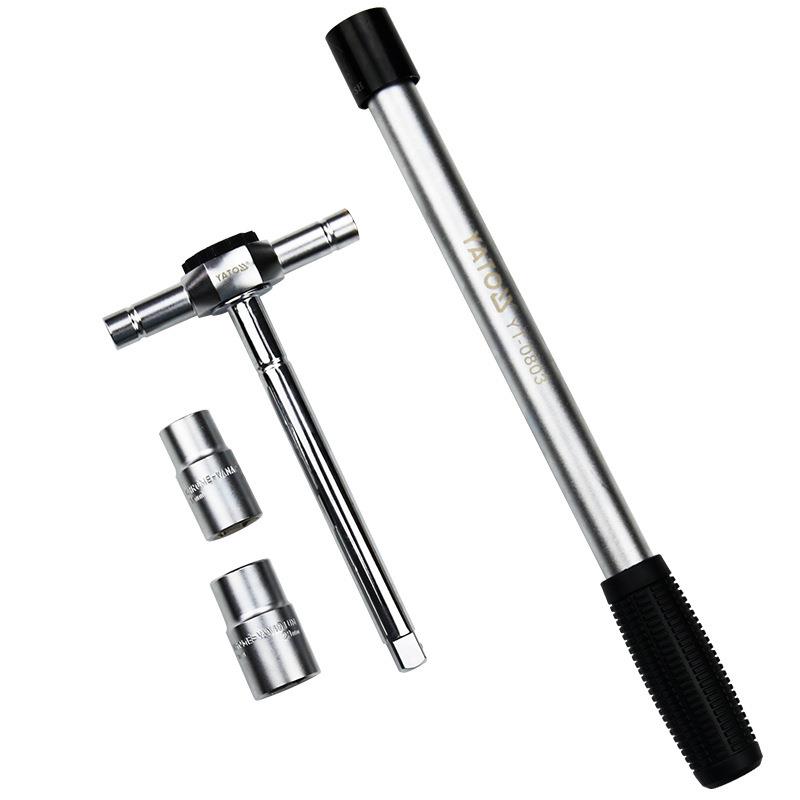 易尔拓(YATO)T型棘轮套筒扳手套装三叉丁字套管轮胎扳手工具