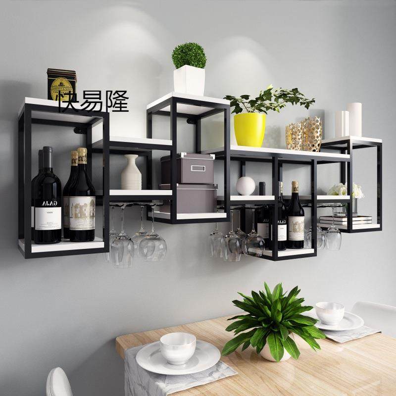 简约创意铁艺红酒杯架倒挂壁挂式酒柜酒架墙上置物架悬挂壁挂家用,住宅家具,酒柜,淘宝优惠券,粉丝福利购,淘宝优惠卷