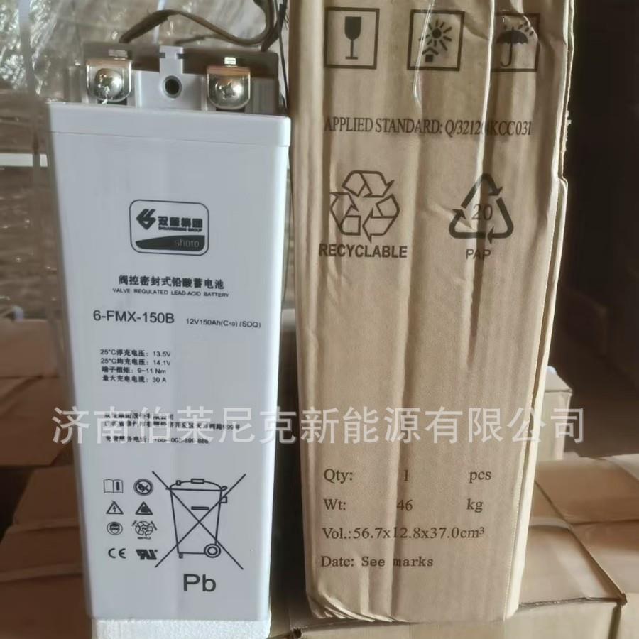 双登狭长型6-FMX-150B 12V150AH前置端子 电信铁塔 配电柜直流屏