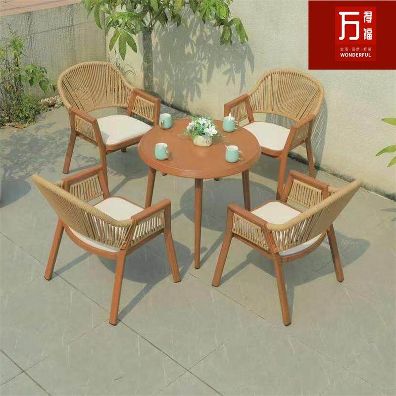 阳台藤椅三件套组合简约家用茶几编藤椅铝合金雕刻茶几室外家具,商业/办公家具,其它,淘宝优惠券,粉丝福利购,淘宝优惠卷