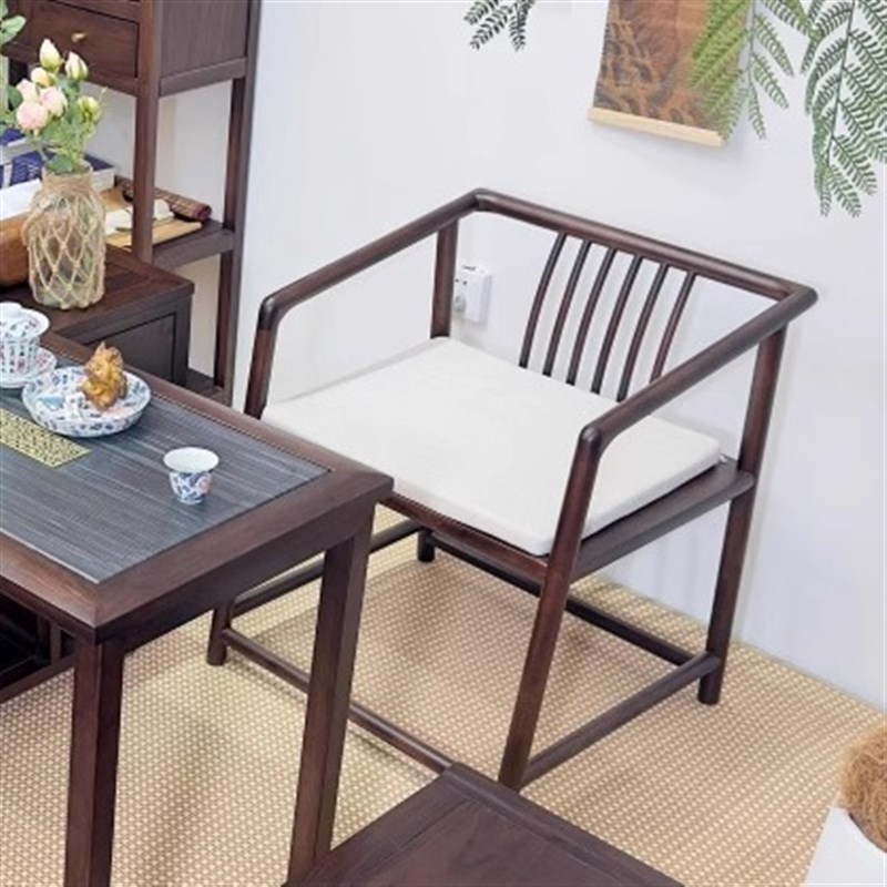 新中式实木茶f桌2025新款现代简约禅意茶台黑胡桃木家用客厅泡茶