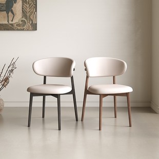实木白蜡木餐f桌怀抱餐椅简约餐椅餐桌椅子家用侘寂风椅子北欧书