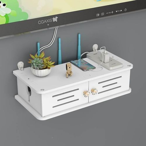 线盒装饰遮挡电线收纳盒客厅E家用放路由器的漏油器柜