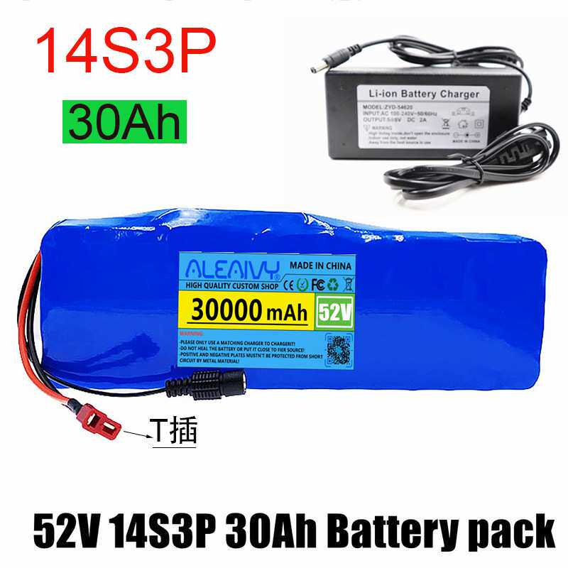 52V 14S3P 30000mAh 1000W 18650电池组锂电池 用于平衡车电动