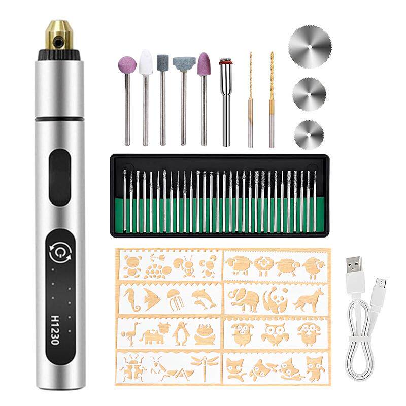 新款3.6V充电迷你电磨 雕刻笔微型电钻磨甲机打孔正反转E109调速