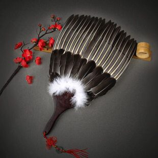 扇子家用扇风古风羽毛诸葛亮鹅毛扇孔明扇大蒲扇老式 手摇国风夏季