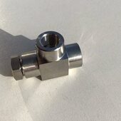 两侧内牙G1 一侧内牙M10x1 异径内螺纹组合 不锈钢内丝三通接头