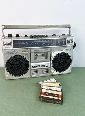 怀旧老物件七八十年代q录音机磁带卡带机磁带机餐厅摆件摄影道具